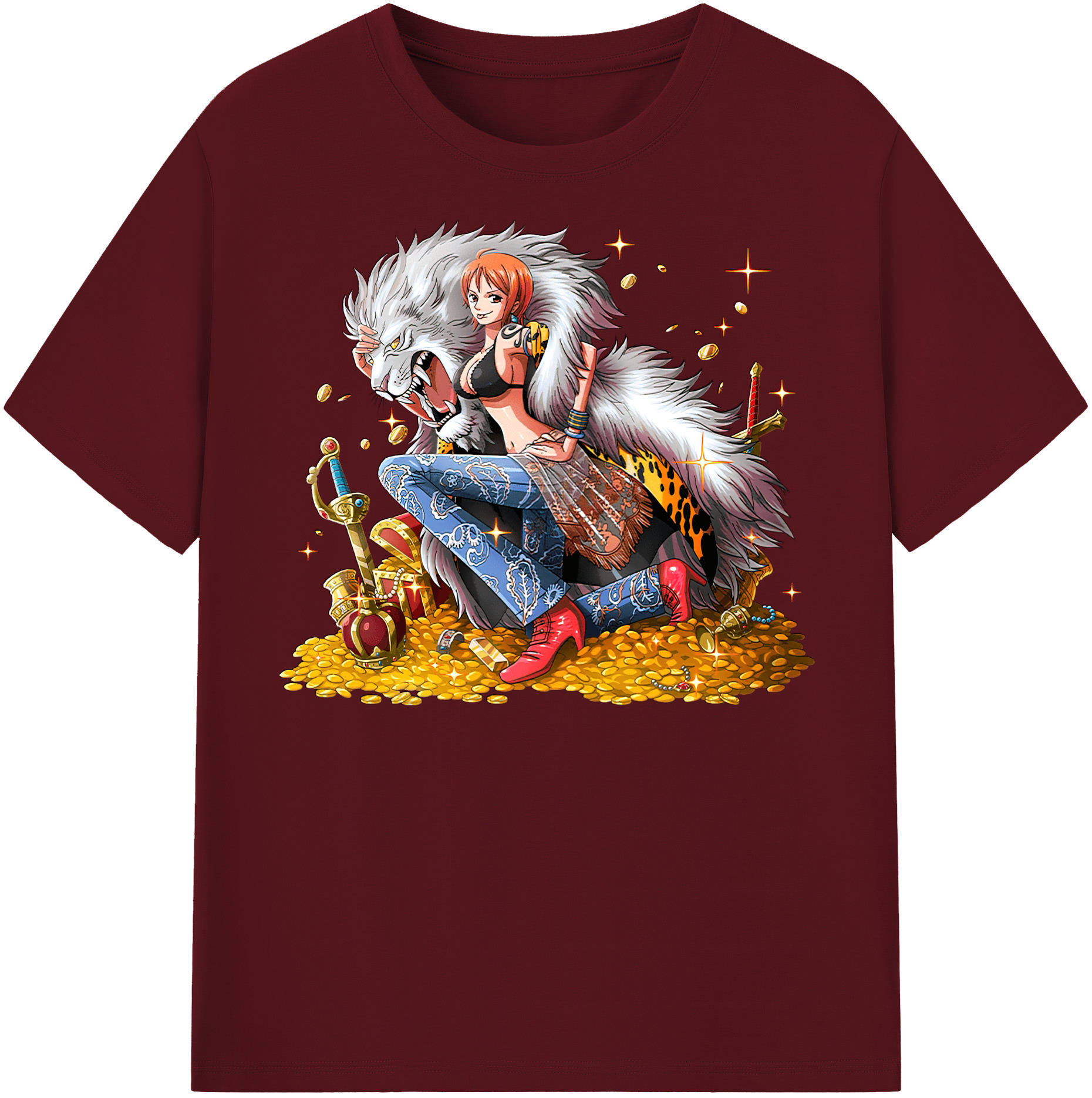 ワンピース ナミ ONE PIECE Nami 綿100％半袖Tシャツ（フロントプリント）